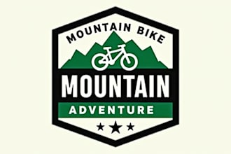 design outstanding mountain bike logo