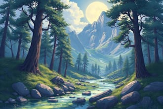 do the landscape illustration or concept art for you