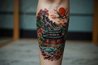 design a japanese style tattoo art