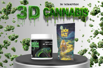 design high quality premium unique weed mylar bags, jars and cannabis packaging