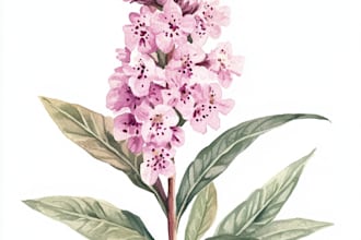 draw a custom botanical or floral watercolor illustration