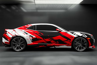 creative custom car wrap, van wrap, truck wrap,