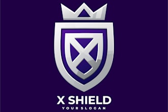 create awesome and gorgeous shield logo design