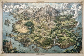 create high quality bespoke fantasy maps