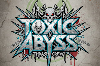 design a custom thrash metal logo for your band