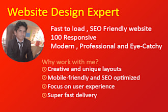 design a modern, responsive and SEO friendly website