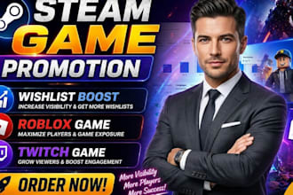 steam game promotion to increase your steam game visibility pc games campaign