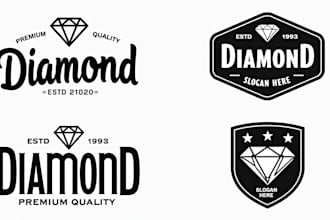 design eye catchy diamond luxury logo