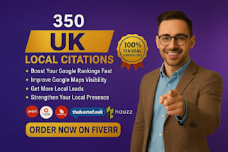 manually create 350 UK local citations