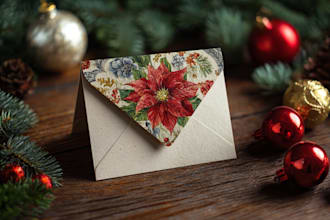 create amazing christmas card or invitation card design