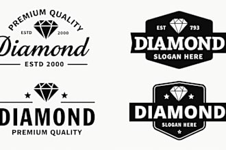 make an amazing luxury diamond logo