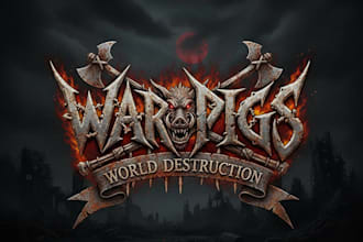 design a custom thrash metal logo for your band