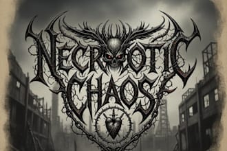 design a custom deathcore logo for your band