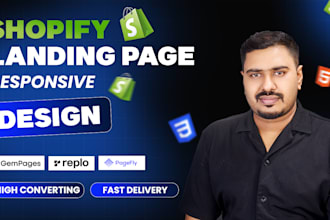 cro optimized shopify advertorial page design with gempages, replo, or pagefly
