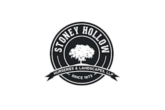 design unique landscape contractor monogram logo