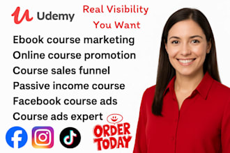 ebook online course promotion landing page online course content sales marketing