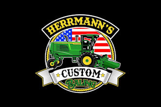 design modern farm, agriculture, ranch, dairy and landscaping logo