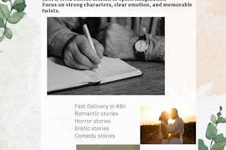 do creative writings and writing short stories