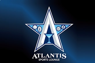 design motivation atlantis sports lounge logo