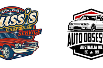 design a unique racing or automotive logo