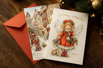 design christmas card, invitation and greeting card