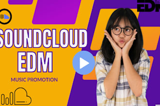 promote your soundcloud, edm music with real and organic audience growth