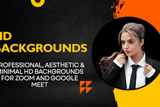 make HD virtual backgrounds for zoom and google meet