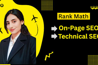 do onpage  rankmath setup and technical seo audit