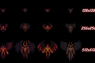 create unique pixel art monsters and bosses for your game