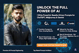 write powerful ai prompts for chatgpt, midjourney and gemini