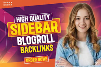 create 75 sidebar blogroll permanent homepage  backlinks