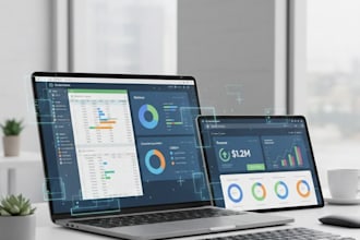build automated dashboards for projects, sales, and business reporting