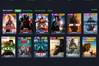 develop live streaming website , ott platform live tv website