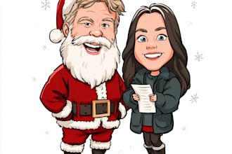design unique christmas illustrations, cards, and holiday