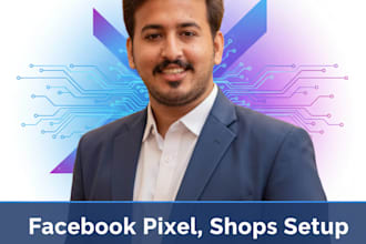 fix any facebook issue and setup fb pixel , shops and business manager