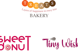 design bakery, sweet, cupcake or cookies logo