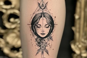 design a modern and minimalist tattoo design