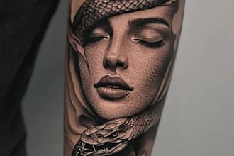 design a modern and minimalist tattoo design