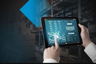 build warehouse management app, logistics app, stock inventory management system