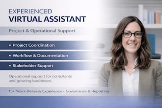 be your reliable virtual assistant for business admin and project support