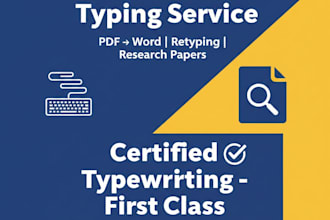 type, retype or convert PDF to word or create ppt fast and accurate