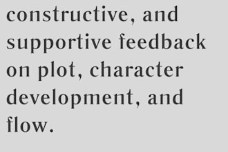 beta read your manuscript