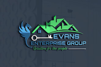 design modren 3d professional logo with free vector file