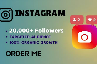20,000 plus instagram followers as your need