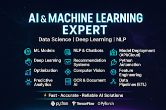 develop ai, machine learning, and deep learning solutions using python