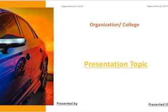 create professional automotive engineering ppts