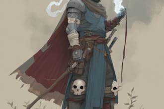 illustrate your ttrpg oc, vtm, fantasy, dnd character art