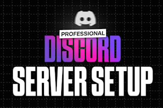 professionally setup discord community server