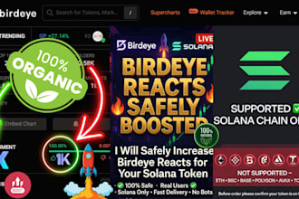 safely increase birdeye reacts for your solana token