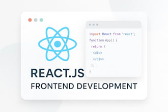 build a fast and modern frontend using reactjs